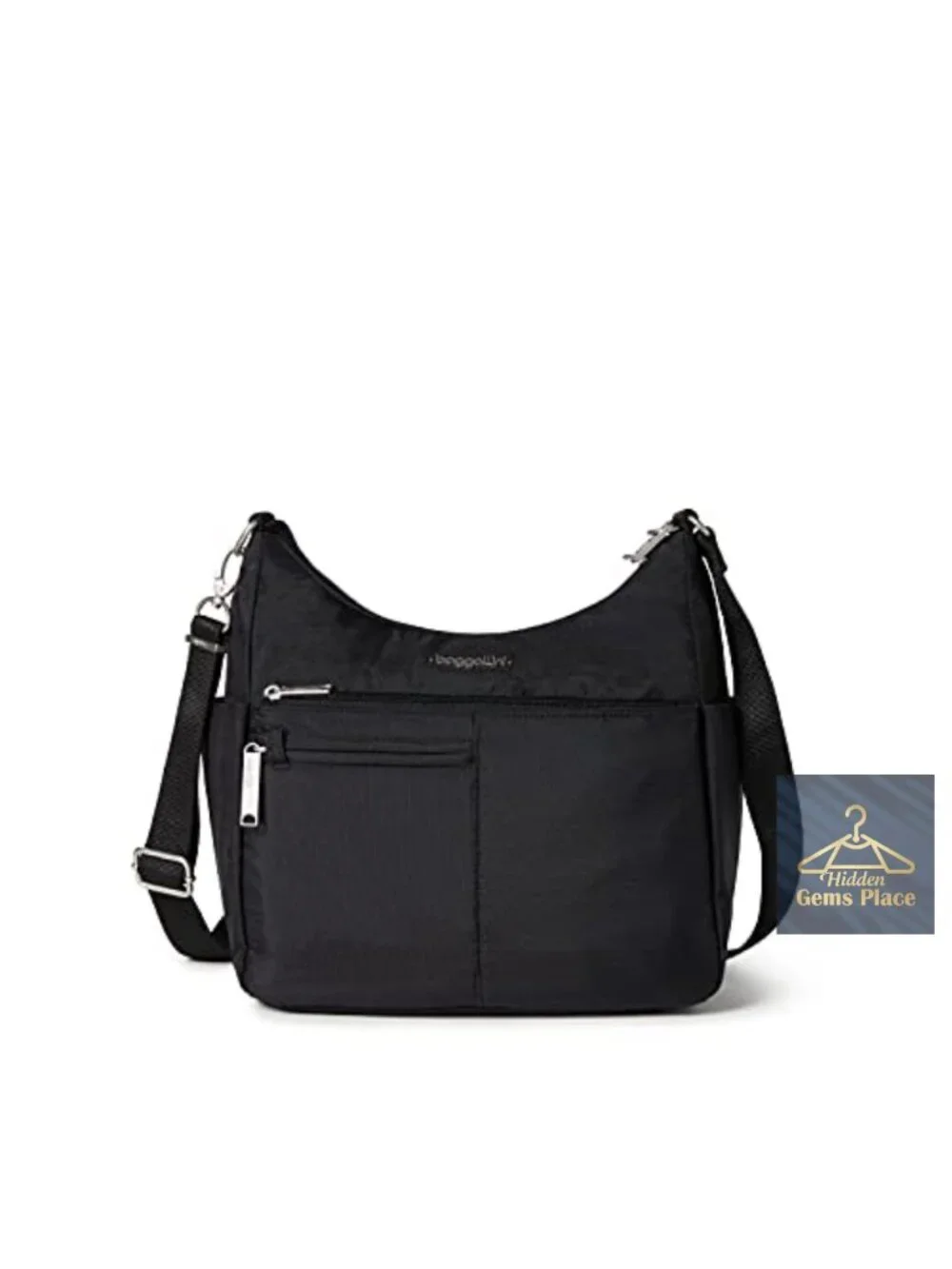 Anti-theft Crossbody Bag with RFID Blocking and Locking Zippers
